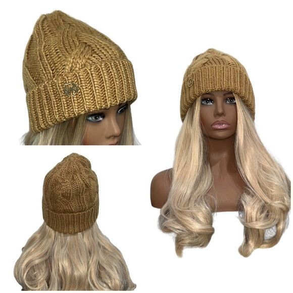 Michael Kors Cuffed Braided Cable Hat - Picture 1 of 11